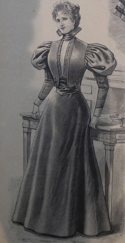 Figure 2. Iduns modetidning, February 5, 1897, figure 35. Reproduction: Nordiska Museet.