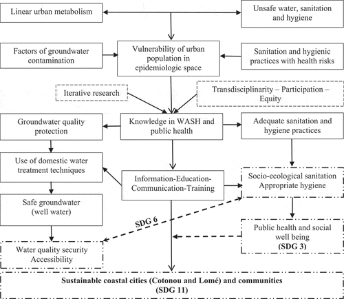 Figure 5. Ecohealth model for coastal cities in West Africa.