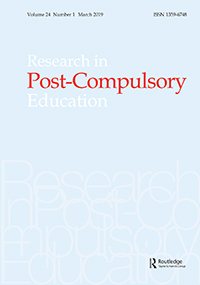 Cover image for Research in Post-Compulsory Education, Volume 24, Issue 1, 2019