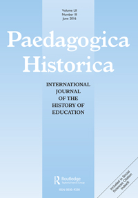 Cover image for Paedagogica Historica, Volume 52, Issue 3, 2016