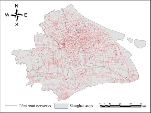 Figure 5. OSM road data of Shanghai.