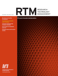 Cover image for Research-Technology Management, Volume 65, Issue 6, 2022