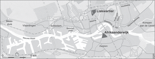 Figure 2. Fieldwork sites in Rotterdam.