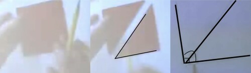 Figure 3. Jen’s angle demonstration.