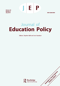 Cover image for Journal of Education Policy, Volume 34, Issue 4, 2019