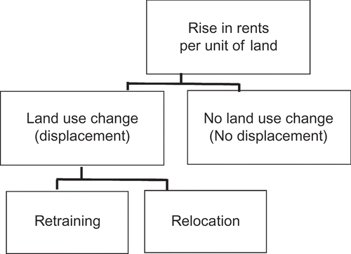 Figure 2. Potential land use trajectories pursued by displaced rancher.