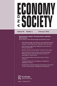 Cover image for Economy and Society, Volume 50, Issue 1, 2021