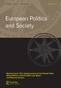 Cover image for European Politics and Society, Volume 24, Issue 1, 2023