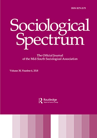 Cover image for Sociological Spectrum, Volume 38, Issue 6, 2018