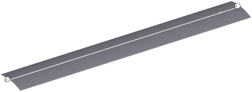 Figure 5. Schematic depiction of centerline for value extraction in the model.