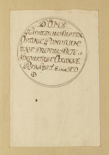 Figure 3. The original drawing, sent by Lawrence to Oldenburg, and inserted by the latter into his commonplace notes (RSA, CLP/7i/30, between fols. 102 and 103). Reproduced by kind permission of the President and Fellows of the Royal Society of London.