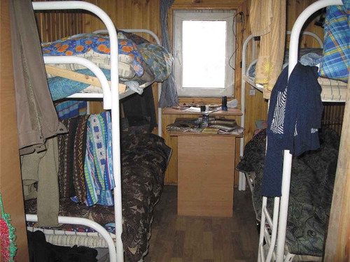 Picture 3. © Saxinger: precarious situation in a mobile container trailer in Siberia
