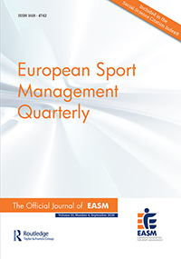 Cover image for European Sport Management Quarterly, Volume 20, Issue 4, 2020