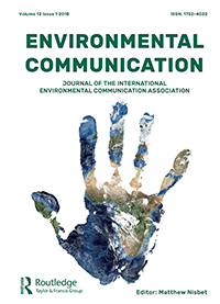 Cover image for Environmental Communication, Volume 12, Issue 1, 2018