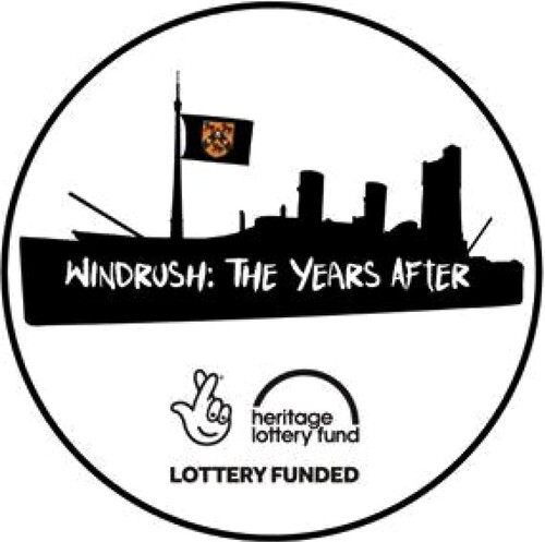 Figure 1. The ‘Windrush: The Years After’ project logo. © 2019 Kirklees Local TV.