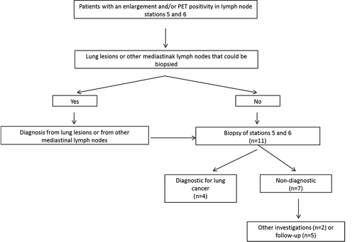 Figure 1. The diagnostic protocol of our study. It has to be noted that one patient was lost in follow-up.