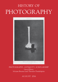 Cover image for History of Photography, Volume 40, Issue 3, 2016