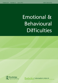 Cover image for Emotional and Behavioural Difficulties, Volume 20, Issue 2, 2015