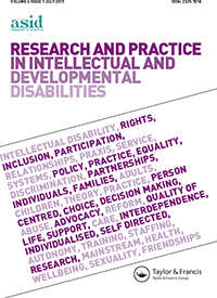 Cover image for Research and Practice in Intellectual and Developmental Disabilities, Volume 6, Issue 1, 2019