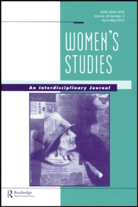 Cover image for Women's Studies, Volume 20, Issue 1, 1991