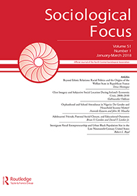 Cover image for Sociological Focus, Volume 51, Issue 1, 2018