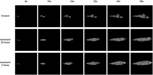 Figure 6. Comparison test of mass conservation between traditional semi-Lagrangian method and forward method under closed condition.