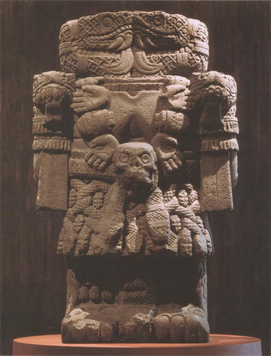 Figure 1. Coatlicue, late 15th century CE. Andesite, Height: 2.59m. Museo Nacional de Antropologia, Mexico City, 8Bd.001b. Image: F. Sierksma.