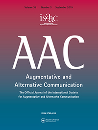Cover image for Augmentative and Alternative Communication, Volume 35, Issue 3, 2019