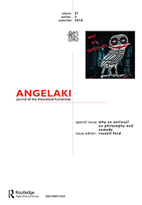 Cover image for Angelaki, Volume 21, Issue 3, 2016