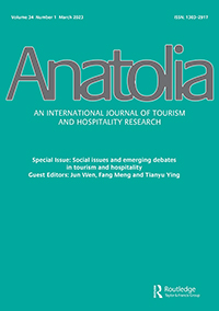Cover image for Anatolia, Volume 34, Issue 1, 2023