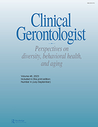 Cover image for Clinical Gerontologist, Volume 46, Issue 4, 2023