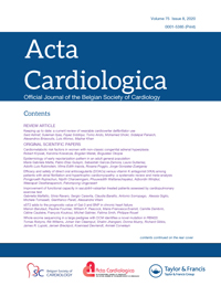 Cover image for Acta Cardiologica, Volume 75, Issue 8, 2020