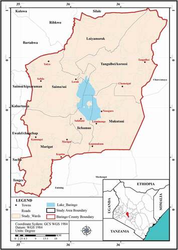 Figure 1. Map of the study area