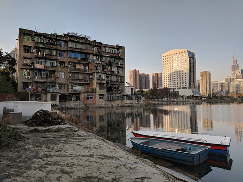 Figure 2. The southwest corner of Sha Lake in 2018.