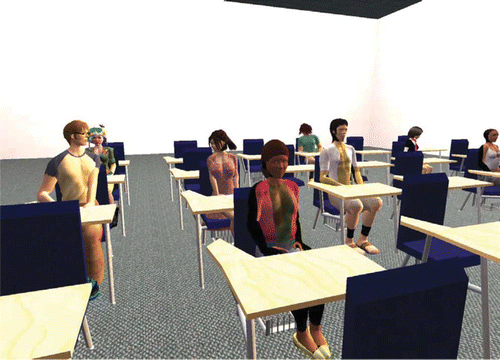Figure 2 A general classroom (Second Life, Linden Research, Inc, San Francisco, CA, USA).