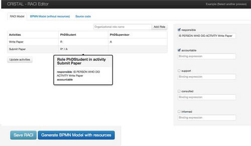 Figure 10. Screenshot of the RAMBI Model Editor.