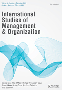 Cover image for International Studies of Management & Organization, Volume 50, Issue 4, 2020