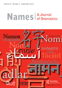 Cover image for Names, Volume 67, Issue 3, 2019