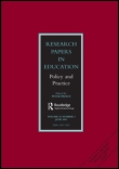 Cover image for Research Papers in Education, Volume 2, Issue 1, 1987