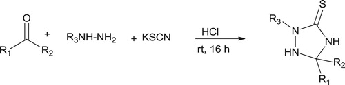 Scheme 4. Synthesis of 1,2,4-triazolidine-3-thione (Citation70).