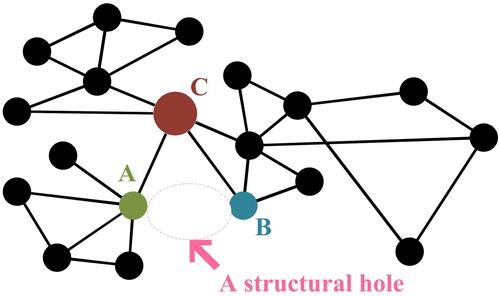 Figure 1 A representation of C’s guanxi network.