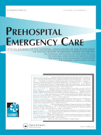 Cover image for Prehospital Emergency Care, Volume 25, Issue 6, 2021