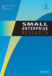 Cover image for Small Enterprise Research, Volume 23, Issue 3, 2016