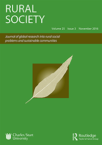 Cover image for Rural Society, Volume 25, Issue 3, 2016