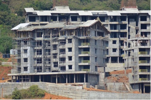 Figure 1. Photograph showing a building under construction, Source: photograph by author.