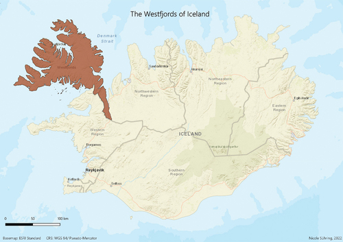 Figure 1. The Westfjords of Iceland.