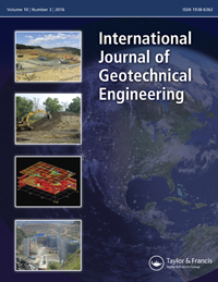 Cover image for International Journal of Geotechnical Engineering, Volume 10, Issue 3, 2016