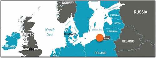 Figure 8. Location of Kaliningrad Sea Trade Port.