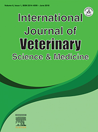 Cover image for International Journal of Veterinary Science and Medicine, Volume 6, Issue 1, 2018