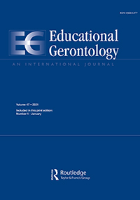 Cover image for Educational Gerontology, Volume 47, Issue 1, 2021